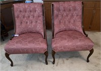 2 - Vintage Upholstered Chairs
