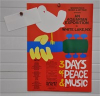 Woodstock poster, ticket, authenticity