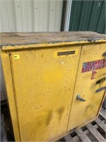 Metal Cabinet w/ Contents 44 x 19 x 45