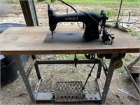 Singer Treadle Sewing Machine w/ Homemade Stand