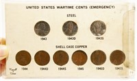 United States Wartime Cents Set