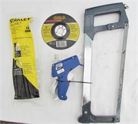 Glue Gun / Glue / Hack Saw / 5" Metal Cutting Whee