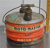 Vintage Moto-Master 2g oil tin