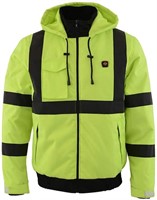 Men's Neon Green Textile Jacket W/Heating Element