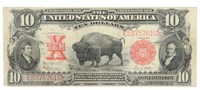 U.S. SERIES OF 1901 BUFFALO $10 NOTE