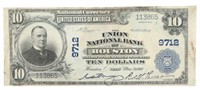 U.S 1902 NATIONAL CURRENCY, McKINLEY, $10, HOUSTON