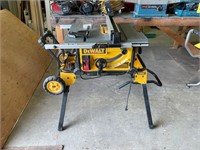 DeWalt 10" portable table saw.