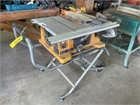 Ridig 10" portable table saw w/cart/stand