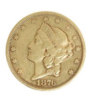 U.S. 1876-S GOLD DOUBLE EAGLE COIN