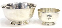 (2) TIFFANY & CO. MAKERS STERLING REVERE BOWLS