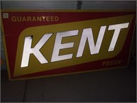 Metal Kent Feeds sign 94 x 46