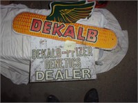 DeKalb sign, 2ft x 31in fiber board