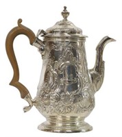 ENGLISH GEORGE III STERLING SILVER CHOCOLATE POT