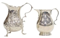 (2) ENGLISH STERLING SILVER CREAM PITCHERS