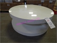 1X, 31.5" ROUND 2-TIER SWIVEL TABLE, *AS-IS*