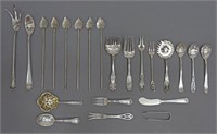 (22) ASSORTED STERLING SILVER FLATWARE, 11.73 OZT