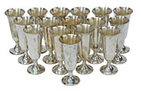 (16) AMERICAN GORHAM STERLING SILVER CORDIAL CUPS
