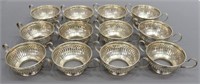 (12) R. WALLACE STERLING BULLION CUP HOLDERS
