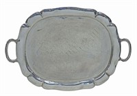 LARGE SANBORNS MEXICO STERLING HANDLED TRAY