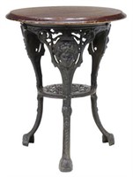 ENGLISH CAST IRON PUB GARDEN TABLE