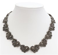 LOS BALLESTEROS TAXCO STERLING CHOKER NECKLACE