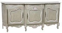 FRENCH PROVINCIAL LOUIS XV STYLE PAINTED SIDEBOARD