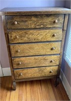 Vintage wooden dove tailed chest 32” x 18” x 48”