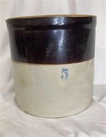 Vintage 5 gallon crock jug
