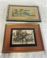 2 framed prints 18” x 11” & 17” x 13”
