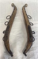 Horse hames with brass knobs 28”