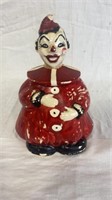 Vintage ceramic clown cookie jar