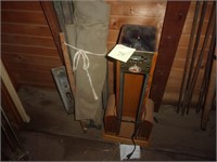 CD player/holder, old army cot
