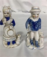 Vintage porcelain Victorian figurines