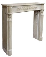FRENCH NEOCLASSICAL CAST STONE FIREPLACE SURROUND