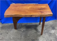Live edge wooden table 30” x 17” x 22”
