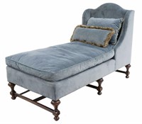 WILLIAM & MARY STYLE WINGBACK CHAISE LOUNGE