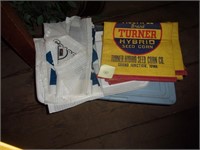 5 paper Turner seed sacks, 2 NC+ plastic sacks