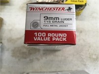 100 Rounds of .9mm - 115gr. FMJ