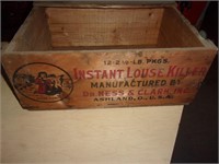Wooden box, Instant Louse Killer