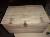 Handmade wooden box with lid