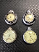 4 Pocket Watches.