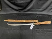Hand-Carved Decorative Sword