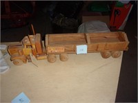 Handmade wooden semi by Chuck Gross