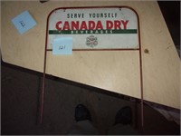 Canada Dry metal display sign