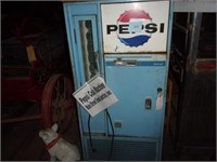 Pepsi pop machine, worksas told to us 51in x 25n