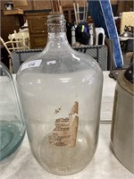Large Glass Cellar bottle.
