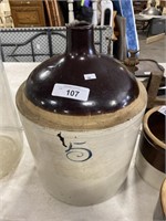 #5 Two Tone Stoneware jug.