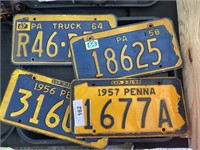 Vintage Pennsylvania license plates.