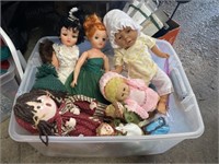 Vintage dolls, doll clothing.