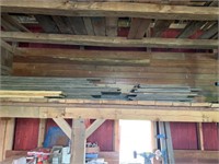Lot of Tongue & Groove flooring pieces in loft